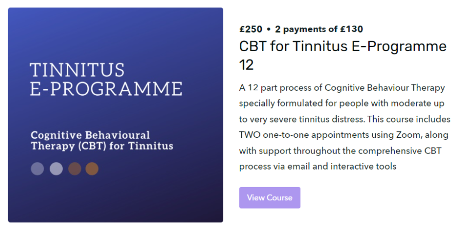 CBT for Tinnitus E-Programme